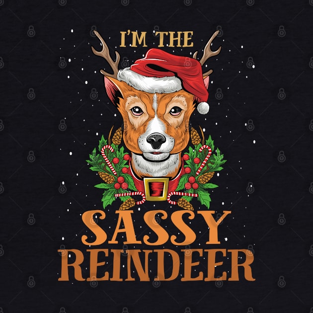 Im The Sassy Reindeer Christmas Funny Pajamas Funny Christmas Gift by intelus